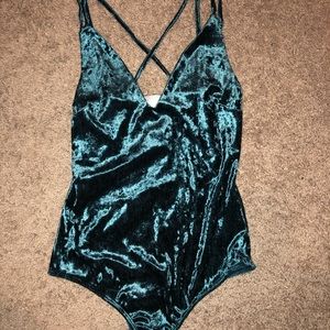 Velvet bodysuit